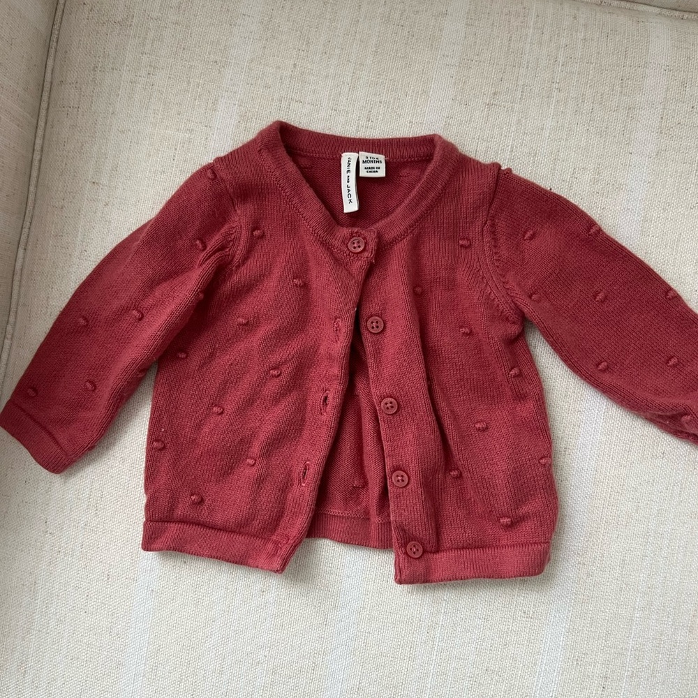 Janie and Jack Pink Cardigan